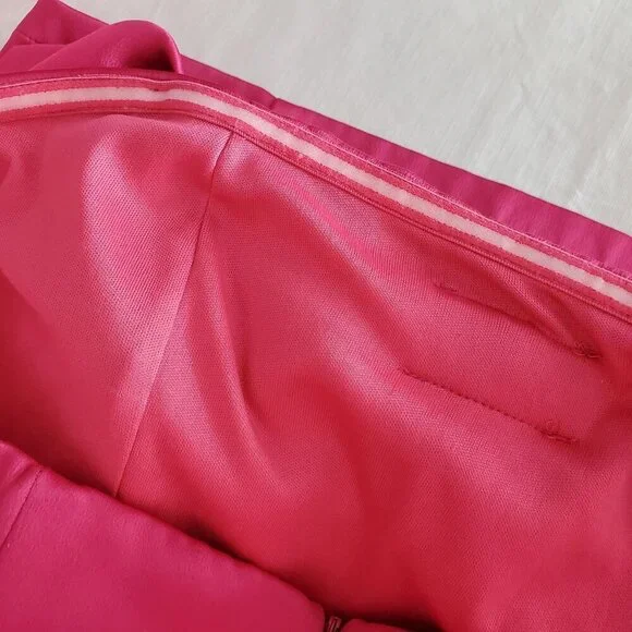 Fashion Nova Women's Pink Mini Dress Strapless Adina Bow Back Zip Size Large